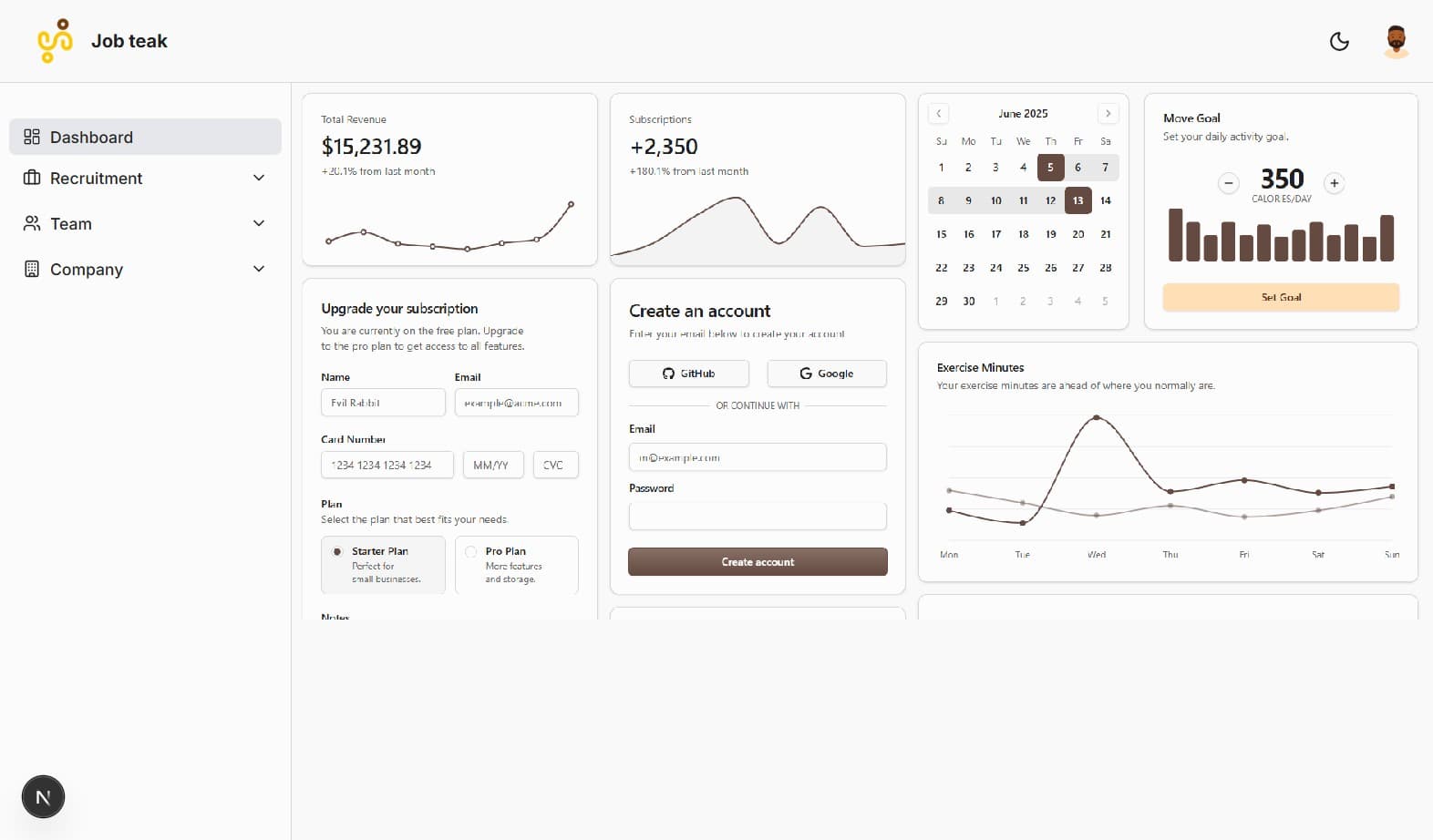 Employer Dashboard Preview